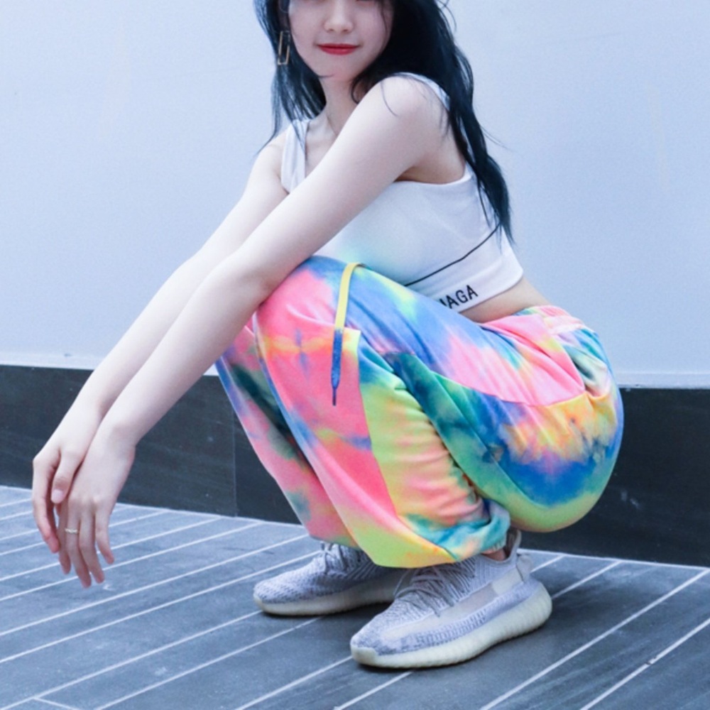 방송 댄스복 걸그룹 의상 조거팬츠 트레이닝팬츠 츄리닝바지 스포츠바지 운동복 무대의상 - 상세 이미지 4