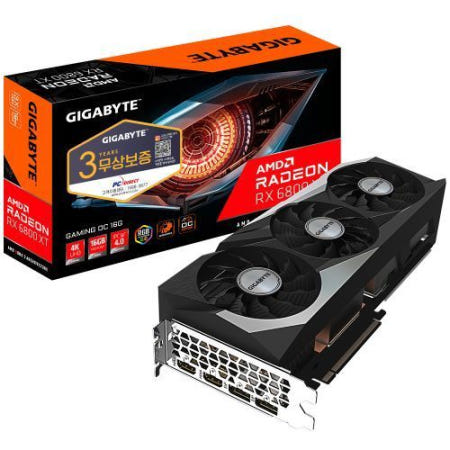 피씨디렉터 기가바이트 라데온 RX 6800 XT Gaming OC D6 16GB 그래픽카드