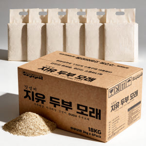 구구펫 두부 모래 18kg 고양이 모래 극세입자 48L 솔직 후기 | 실제 사용자 리뷰 총정리 - 상품 이미지 1
