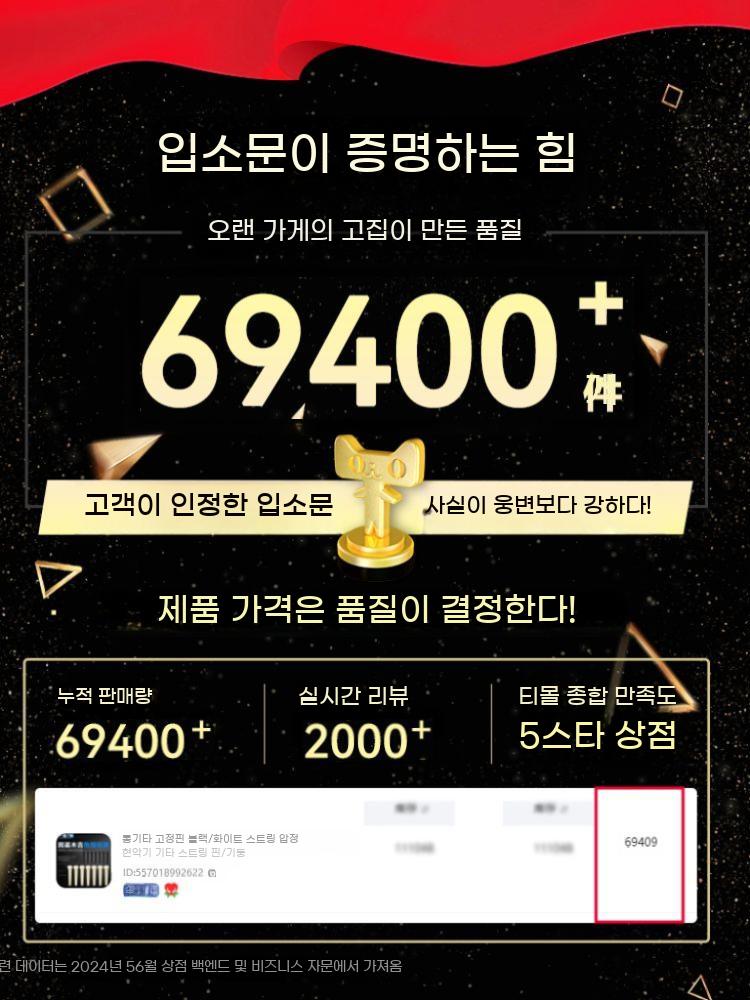 통기타줄 고정핀 브릿지핀 기타 스트링핀 감개 - 상세 이미지 2