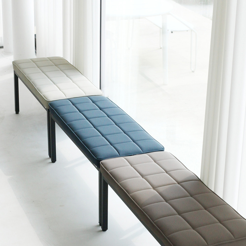 뷰티즈체어 CUBE 쿠션 벤치 식탁 2인용 긴의자 현관 벤치형 인테리어 장의자