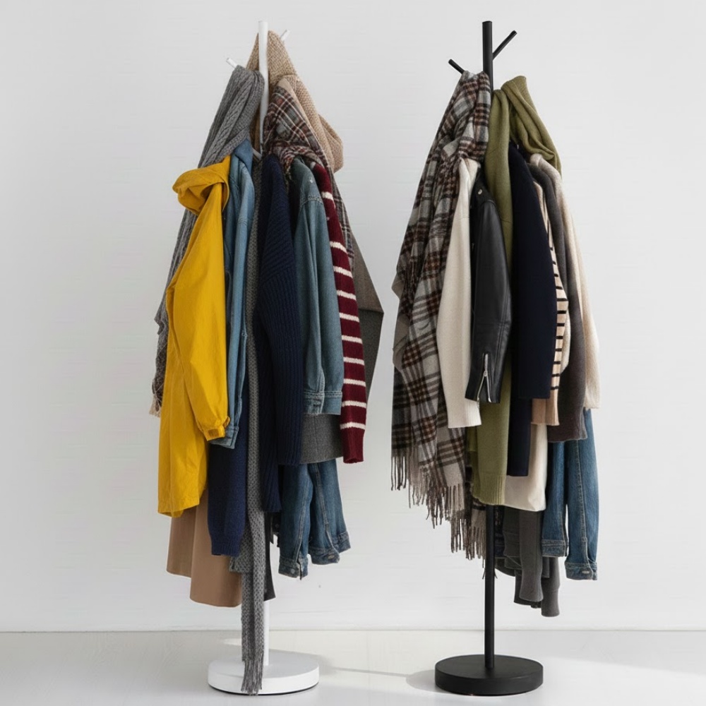 무거운 스탠드 행거 옷걸이행거 튼튼한 철제 고정식 옷 헹거