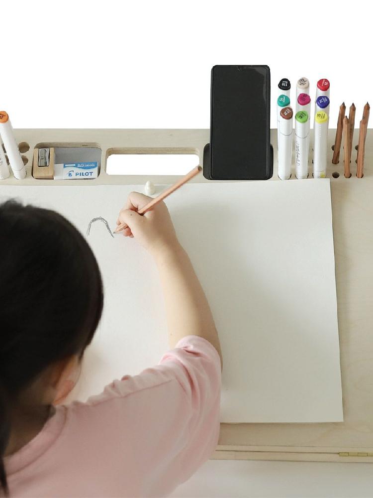 원목 드로잉보드 그림 테이블 스케치 그리기 받침대 접이식 - 상세 이미지 5