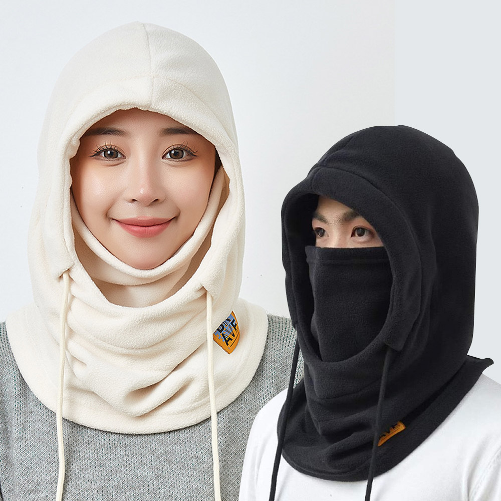 남성 여성 겨울 방한 용품 멀티 마스크 후드 넥 워머 - 상품 이미지