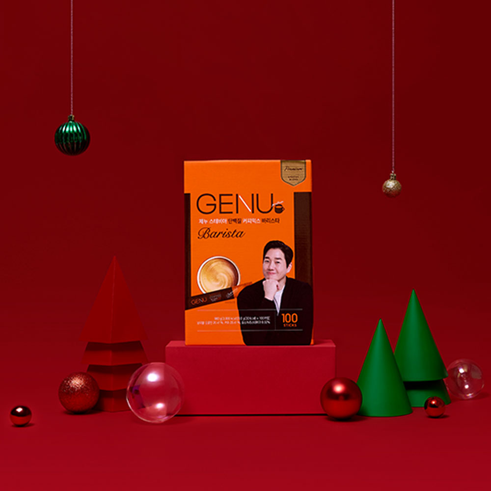 제누 스테비아 단백질 커피믹스 바리스타 9.8g x 100개입 유지태 커피