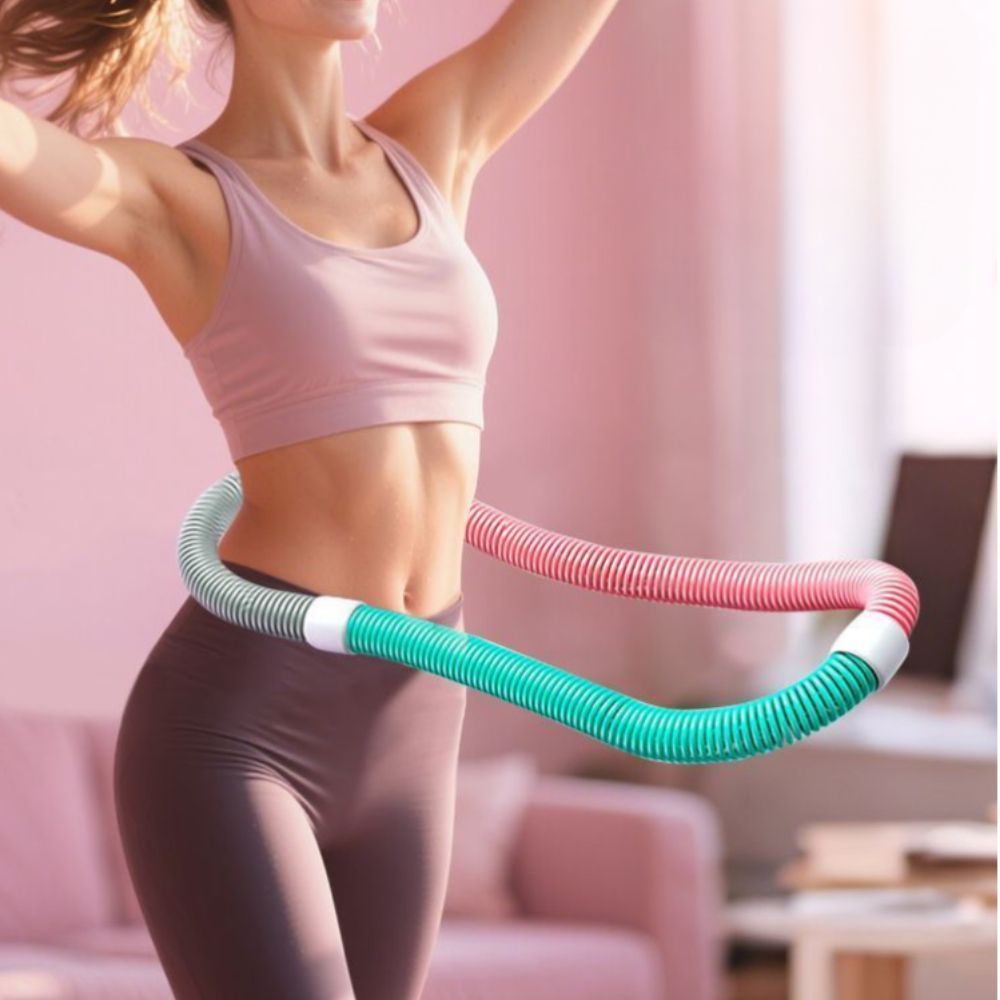 복부운동 허리운동 스프링 훌라후프 홈트 다이어트 - 상품 이미지