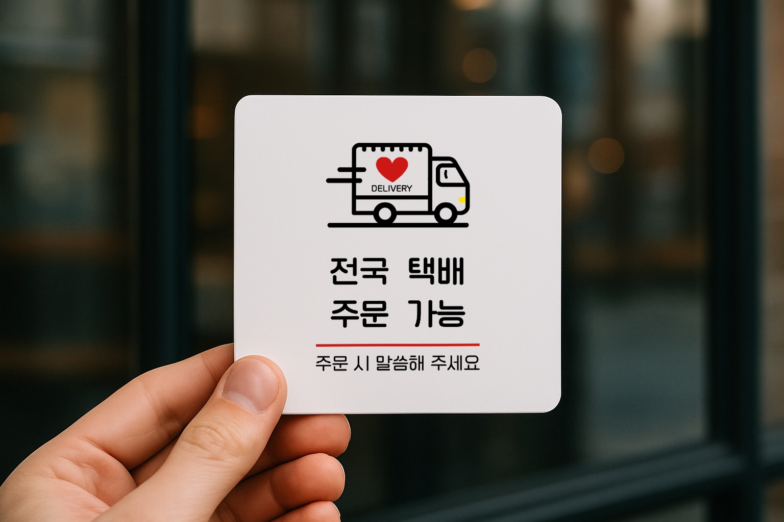 택배 가능 안내 표지판 안내판 107 100x100 - 상품 이미지