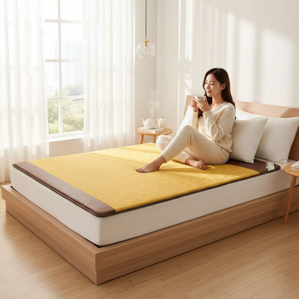 3H 한일온열기 악어매화 퀸 분리난방 두꺼운 그래핀 탄소 카본 전자파안심 EMF 2인 전기매트