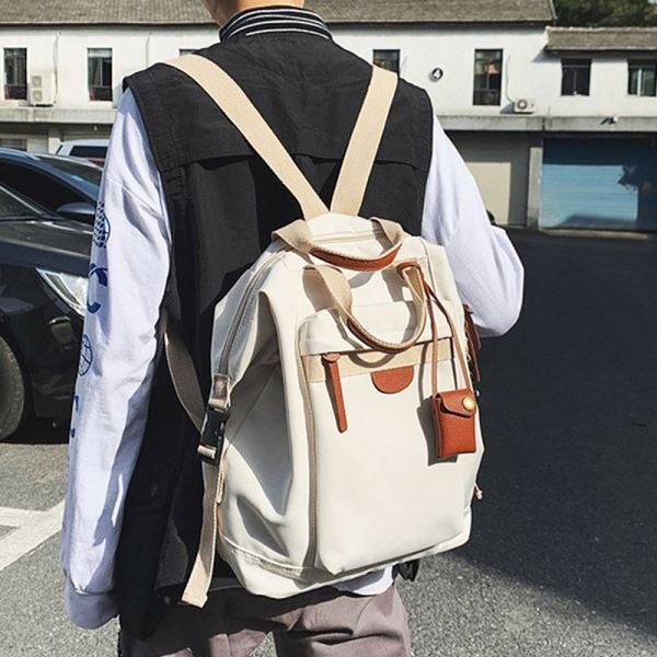 오피스 아이보리 토트 가벼운 백팩 데일리가방 투웨이 - 메인 이미지