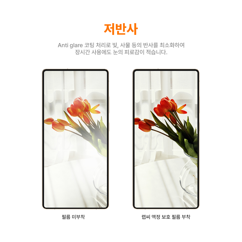 랩씨 리얼 AR 필름 사생활 보호 저반사 초고화질 액정보호필름 갤럭시S25 울트라, 2매입 - 상세 이미지 2