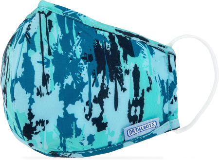 [해외]개인 을 위한 필터 포켓이 있는 닥터 탈봇의 세탁 가능한 천 마스크 1팩 파란색 페인트
