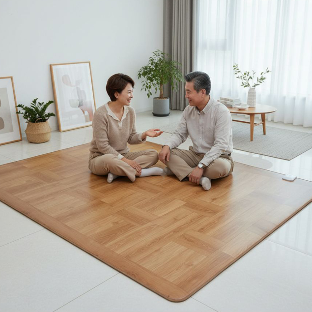 3H 한일온열기 모던마루 183cmx230cm 3인용 그래핀 탄소 카본 전자파안심 EMF 거실 카페트 전기장판 제품 이미지