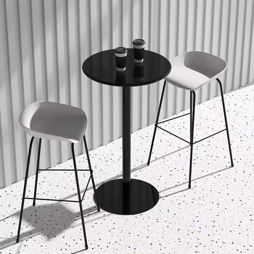 높은 원형 테이블 커피 탁자 거실 소파 식탁 테라스 60x104cm 이미지 6