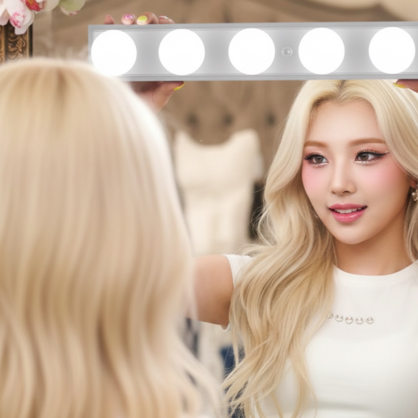 접착식 조명 붙이는 led 거울 등 싱크대 조명 화장대 전등