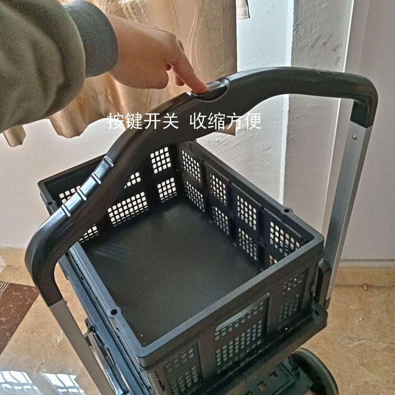 2단 접이식 카트 캠핑 다용도 대용량 웨건 휴대용 트롤리 핸드카트 - 상세 이미지 2
