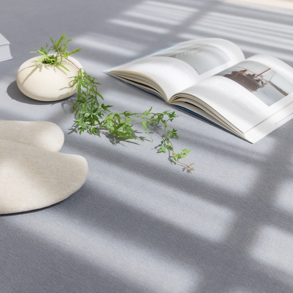 순면 스트라이프 방수 러그 먼지없는 사계절 아이방 거실카페트 그레이, 150x100cm