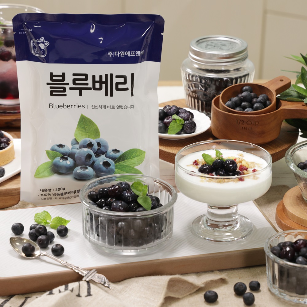 급속동결 냉동 블루베리 200g x 6봉 [간편하게 200g 소포장] - 상세 이미지 4