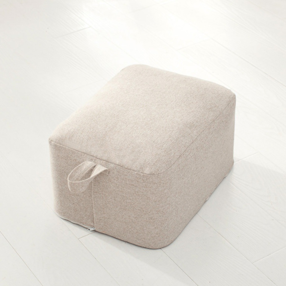홈인러브 사각 스툴 의자쿠션(40x30x20cm) (베이지) - 상세 이미지 2