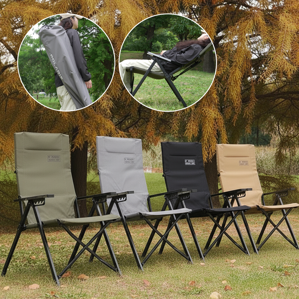 폴라리스 X1 하이 실렌티움 릴렉스 각도조절 의자 캠핑 접이식 폴딩 체어