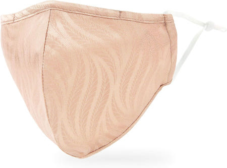 [해외]웨딩스타 럭셔리 3겹 세탁 가능한 천 마스크 재사용 및 필터 포켓으로 조절 가능 - 쉬머 펀 1 Count (Pack of 1) Damask Shimmer