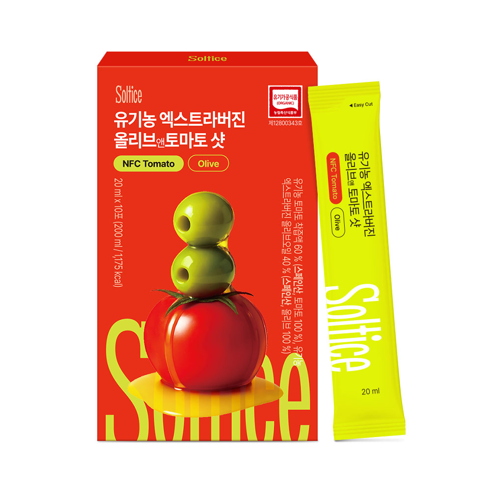 솔티스 유기농 엑스트라버진 올리브앤 토마토 샷 올토샷 10포, 1개 - 상품 이미지