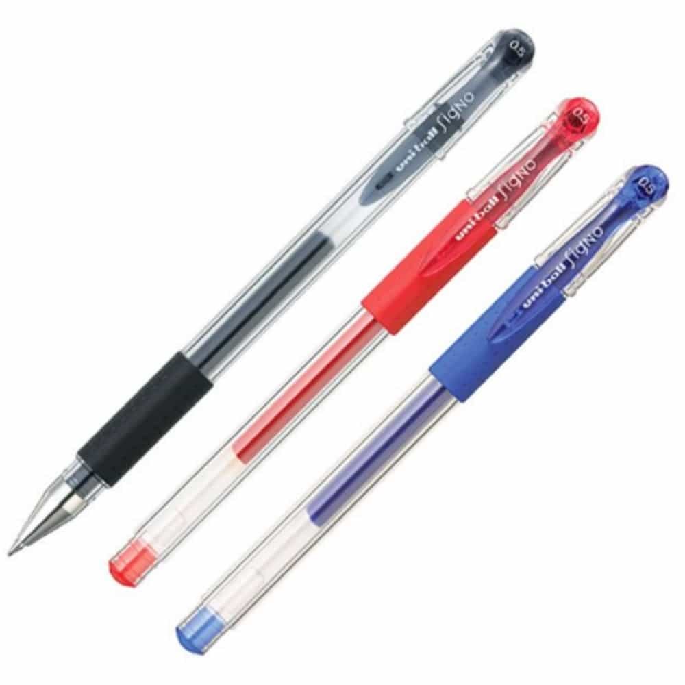 유니볼 시그노 0.5mm 입학선물볼펜 검정볼펜 - 상품 이미지