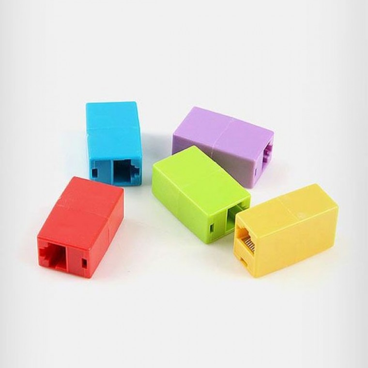 Coms 커플러 RJ45 I 형 8P8C 1Set 랜케이블 젠더 - 메인 이미지