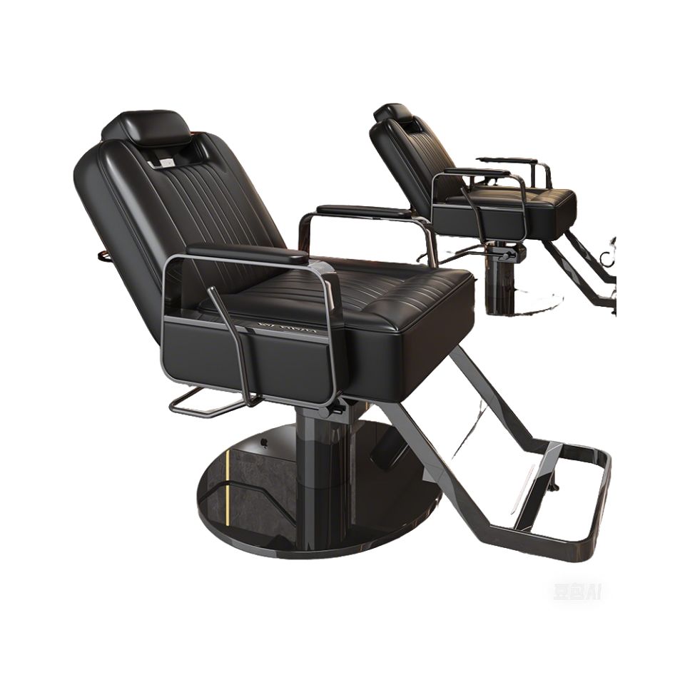 메이크업의자 미용실 전용 헤어샵 의자 높이조절 등받이 편안한 2 도금 실버 블랙 공식 표준 구성 - 상세 이미지 5