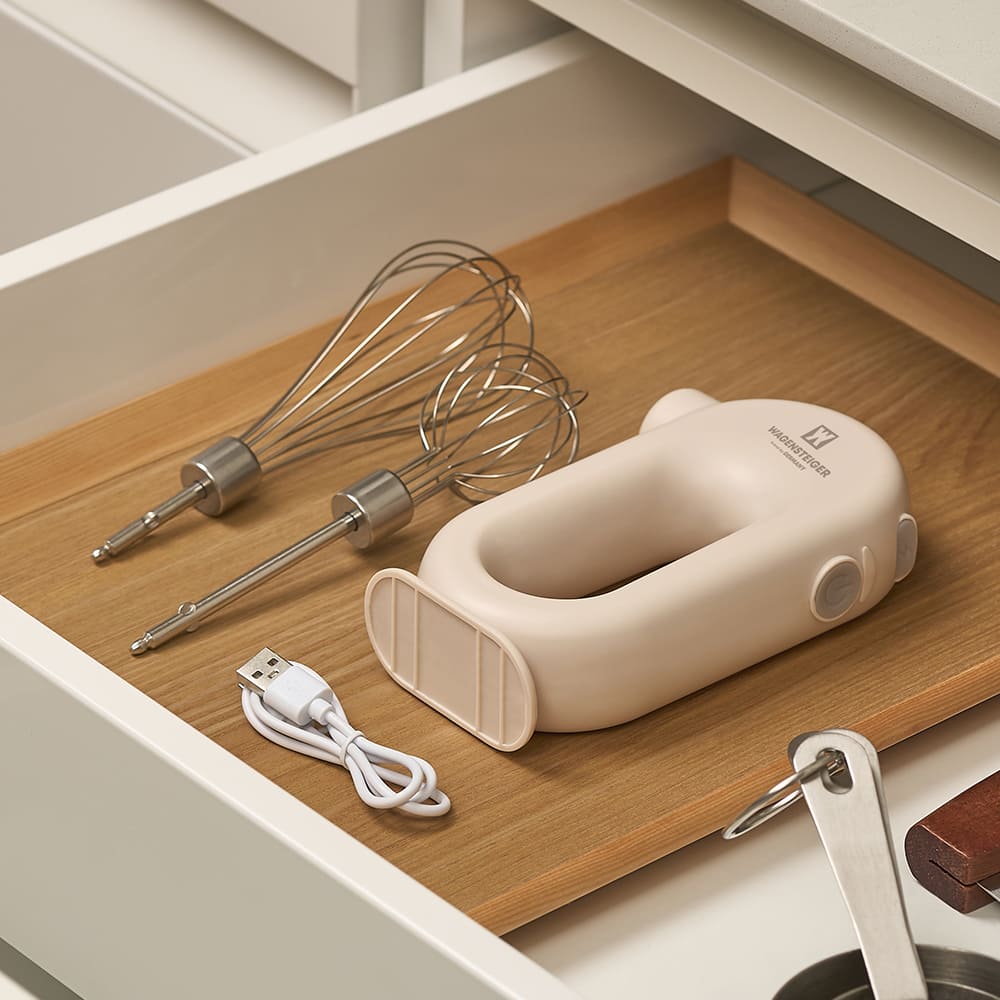 바겐슈타이거 무선전동 거품기 머랭 핸드 휘핑기