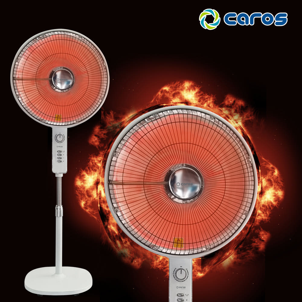 캐로스 선풍기형 히터 전기난로 사무실 업소용 난방기 대형 40cm