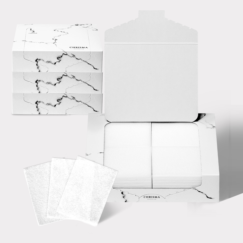 크리스마 1/3 토너팩 스킨팩 닦토 화장솜 640매 (160매 4박스) 국내생산 제품 이미지