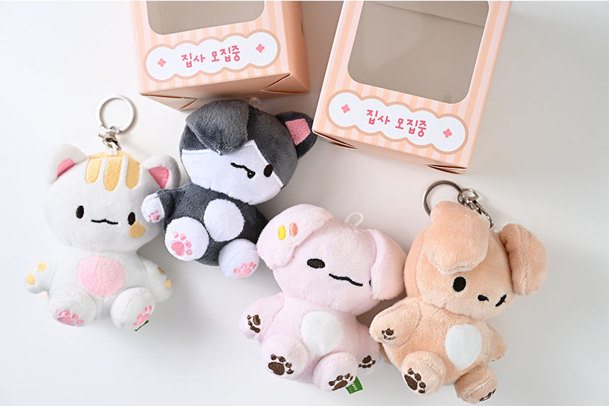 페네핏 가방 인형 고리 키링 10cm 가꾸 가방꾸미기 백꾸 귀여운 고양이 강아지 키링