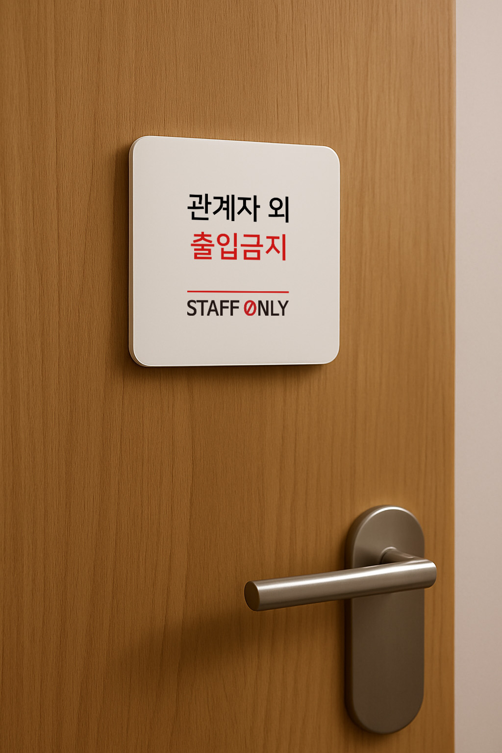 관계자 외 출입 표지판 금지 통제 안내 127 100x100 - 상세 이미지 2