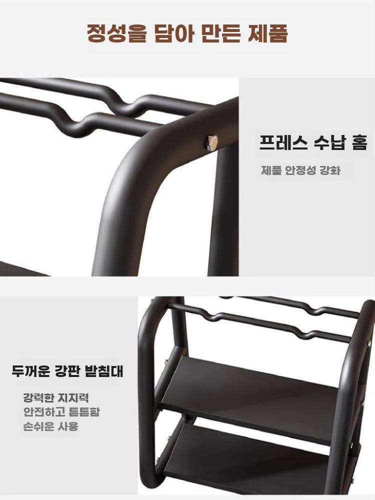 덤벨 거치대 아령 수납대 헬스장 케틀벨 정리대 수납랙 A형 6단 - 상세 이미지 5