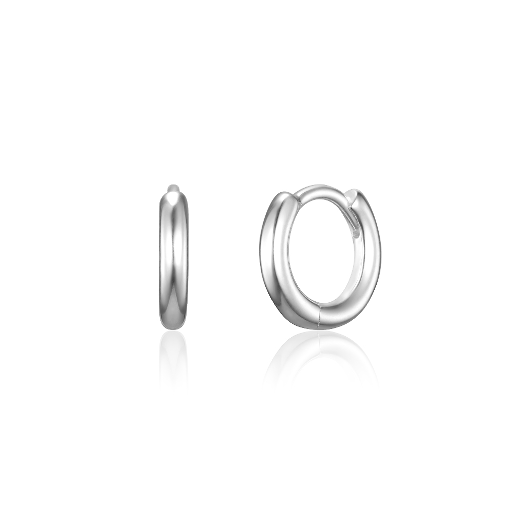 925 실버 베이직 원터치 링 귀걸이