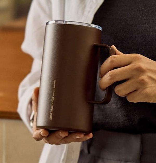 에스테반호프 리넥스 스텐304 대용량 텀블러 이중진공 700ml, 모카브라운 이미지 7