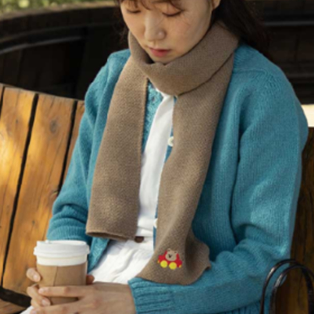 부드러운 커플목도리 간전기머플러 울머플러 - 상품 이미지