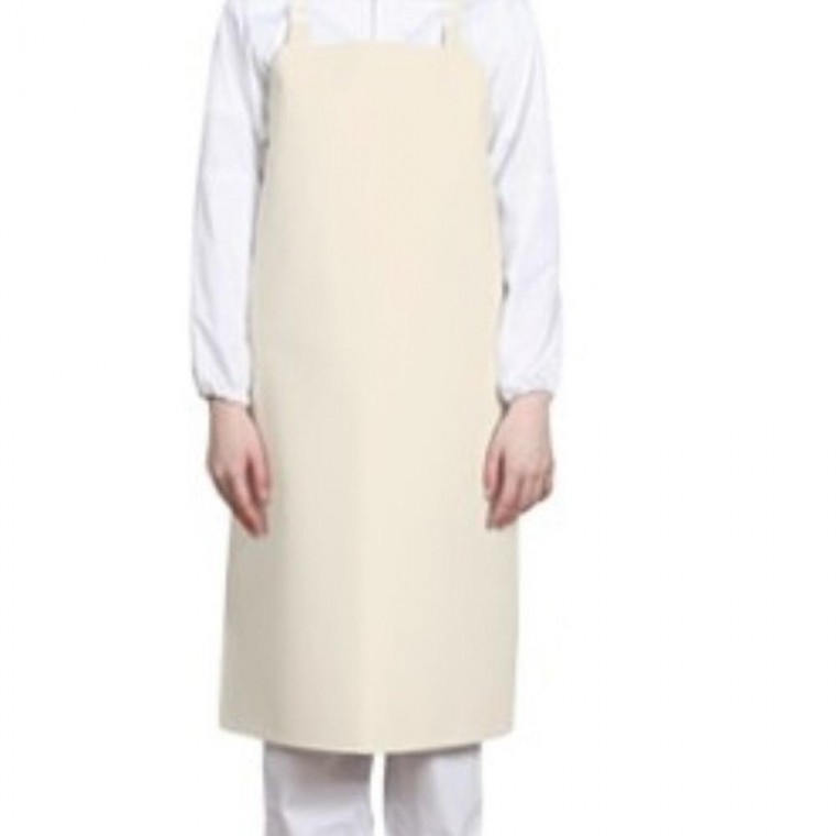 C베이지 중형 방수앞치마 식당앞치마 위생앞치마 배식앞치마 공방앞치마 H앞치마