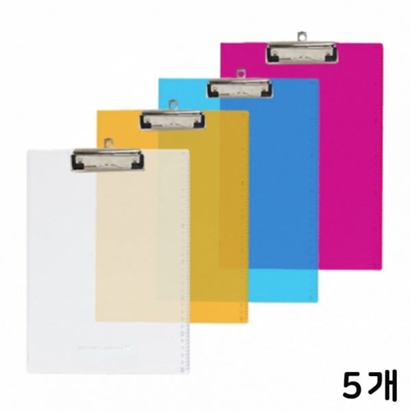 A4 아크릴 클립보드 5개 눈금자 - 상품 이미지