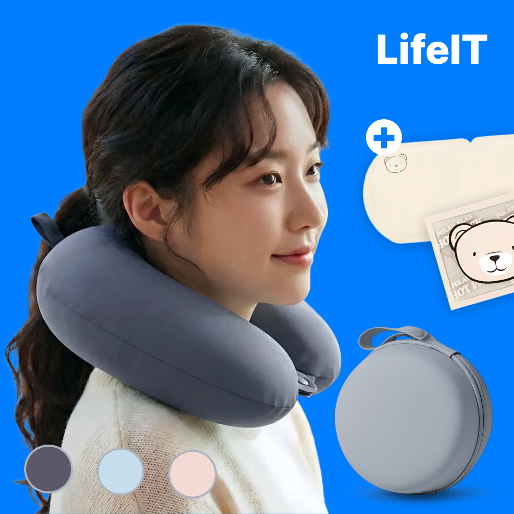라이프잇 기내용 목베개 여행용 비행기 메모리폼 휴대용 목쿠션