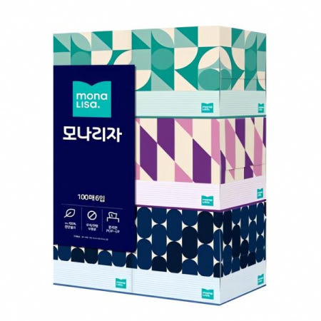 모나리자 미용티슈 미니 6입 화장지 물티슈 손수건 위생용품 페이퍼타올 청소 용품 스킨