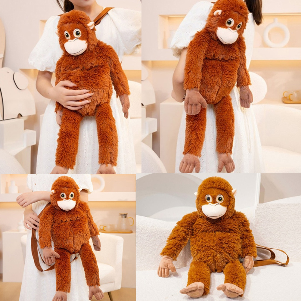 60cm 우탄이 백팩 동물 오랑이인형 오랑우탄 가방 배낭 - 메인 이미지