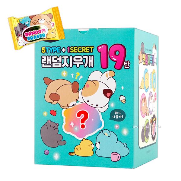핑크풋 19탄-60EA 랜덤지우개 학용품 준비물 캐릭터문구 문구 팬시 - 상품 이미지