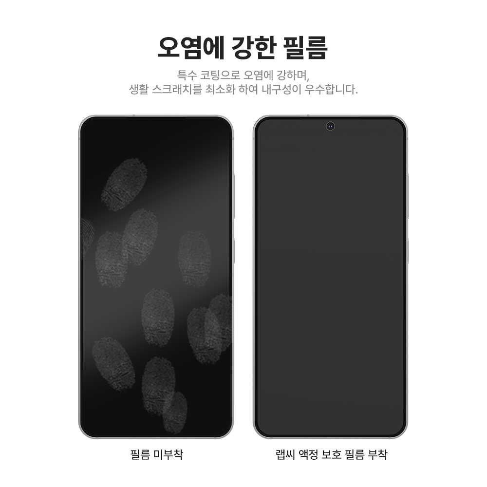 랩씨 리얼 AR 필름 사생활 보호 저반사 초고화질 액정보호필름 갤럭시S24-S25 공용, 2매입 - 상세 이미지 4