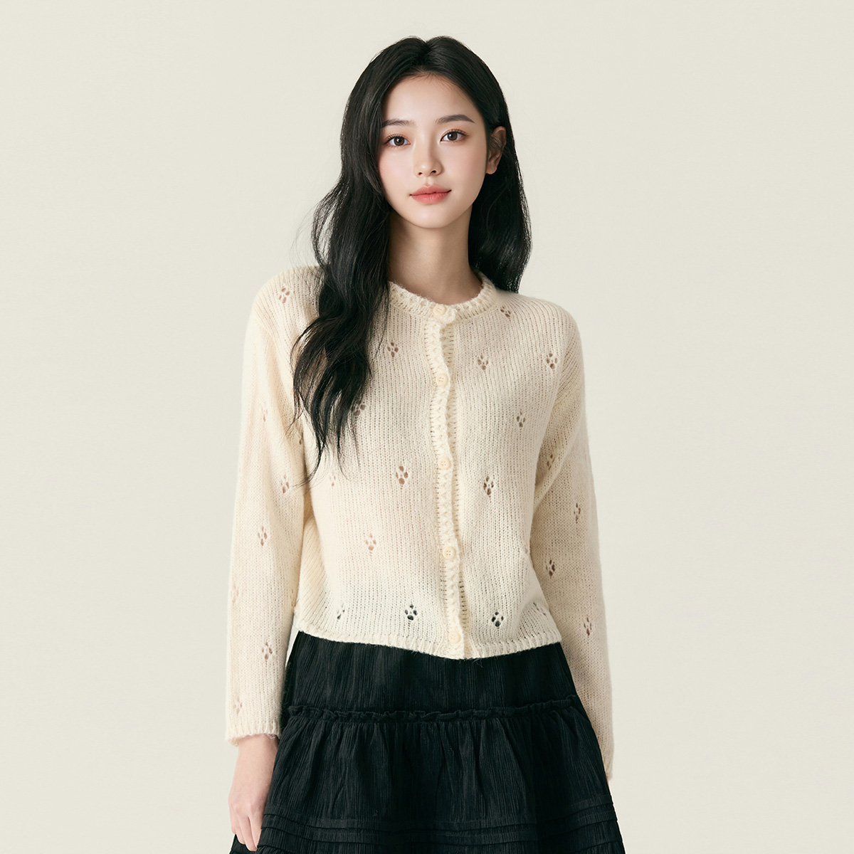 [N배송] 로엠 플라워 가디건 RMCKG11RTJ 이미지 2