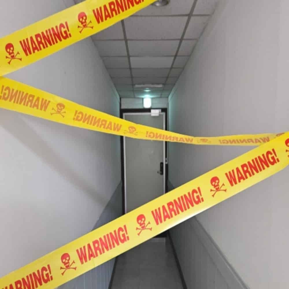 할로윈 분위기 경고 테이프 장식용 파티 소품 술집 장식 준비 용품 랜덤출고 - 상품 이미지