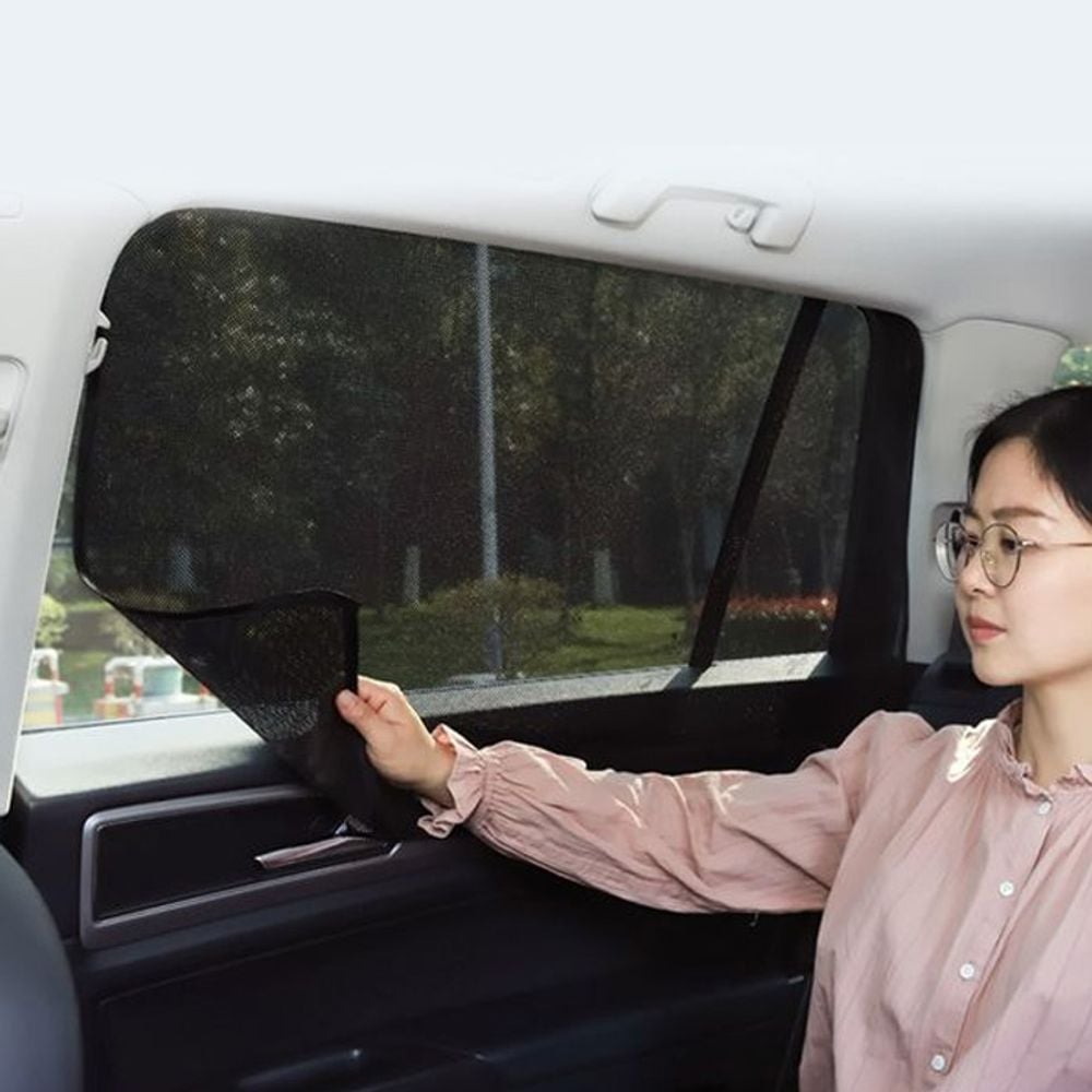 마그네틱 메쉬 햇빛가리개 승용 (4p 1set) 차량용 - 상품 이미지