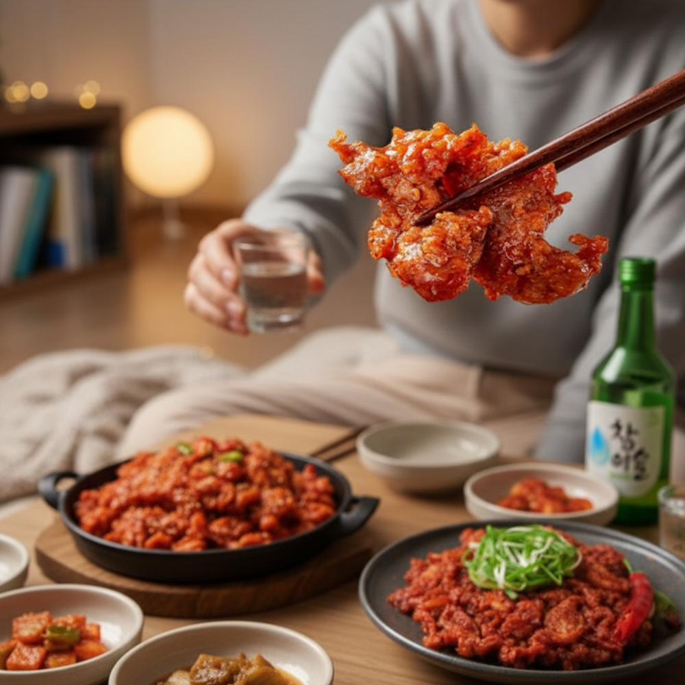 350g X 2봉 단짠숯불매콤 오돌뼈 350g 대용량 - 상세 이미지 5