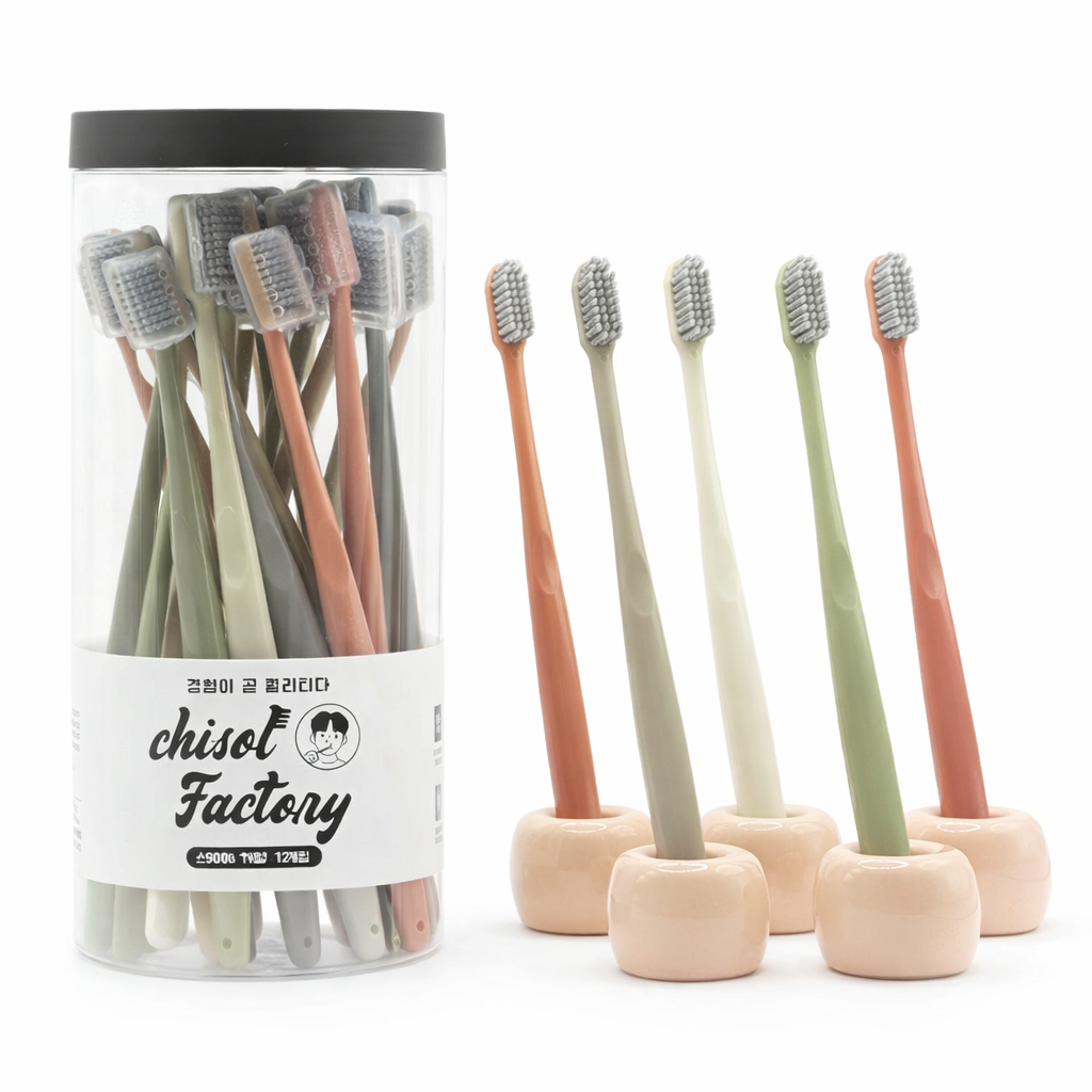 칫솔공장 치과용 칫솔 스파이럴 미세모 작은헤드 20개입 제품 이미지