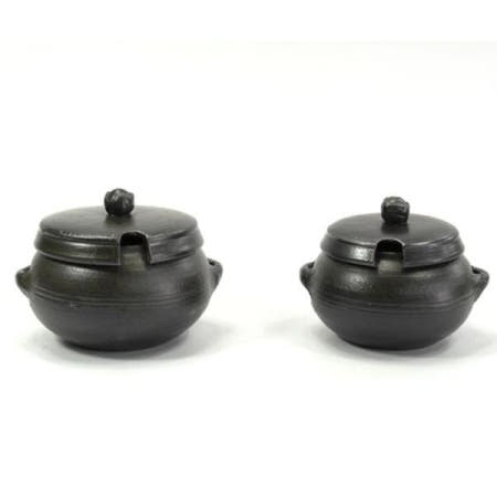 도자기양념통 연꽃뚜껑 양념장 단지 다대기단지 양념통 다대기통